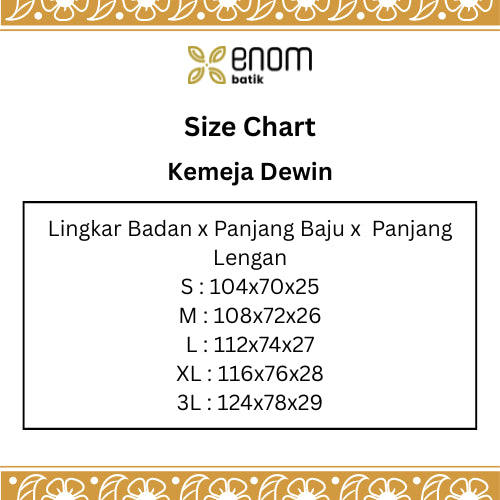 Batik ENOM - Outer Monica & Kemeja Dewin - Batik Cap Bahan Katun -  Baju Batik Wanita Modern - Kemeja Batik Pria Lengan Pendek - Luminara Series