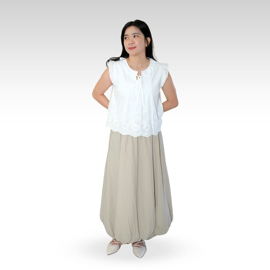Ayara — Rok Balon Panjang Full Furing – Batik ENOM
