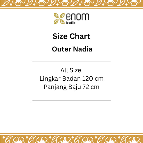 Batik ENOM - Outer Nadia & Rok Dannia - Batik Cap Bahan Katun - Outer Batik Wanita Modern - Rasa Tropical Series