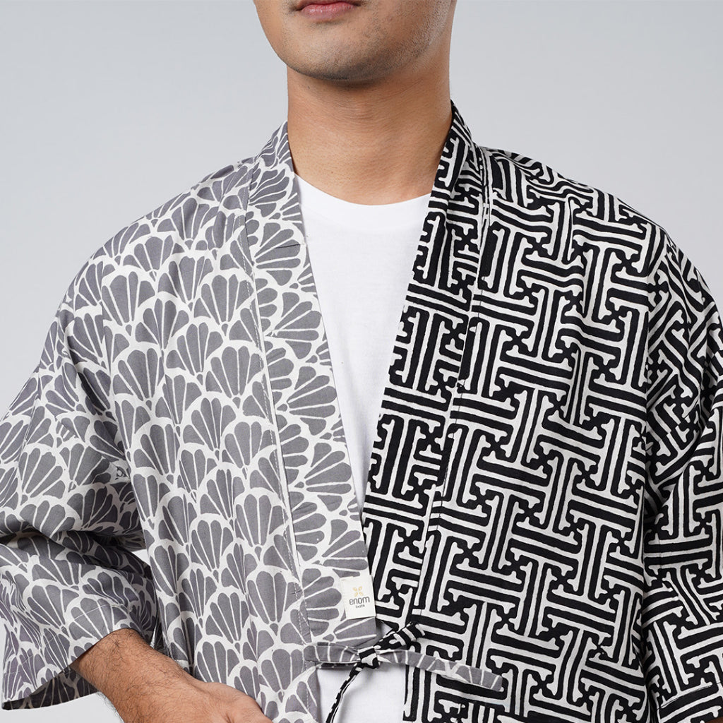 Batik ENOM - Kimono Outer Batik Modern Pria Oka Series