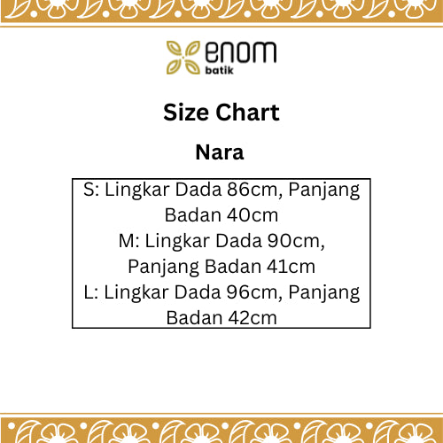 Batik ENOM - Nara - Anggi - Cala - Sinta - Blouse Tanpa Lengan Wanita - Baju Tanpa Lengan - Baju Padel Wanita