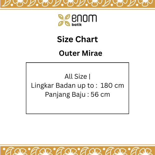 Batik ENOM - Outer Mirae -  Batik Cap Bahan Katun - Ressa  - Outer Batik Modern Wanita - Astacala Series