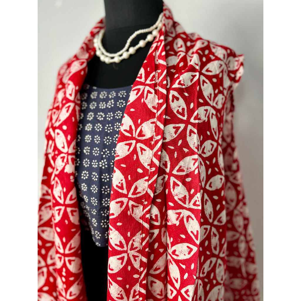 Batik ENOM - Outer Jena -  Batik Cap Bahan Dobby - Dara - Outer Dobby Outer Batik Modern Wanita - Astacala Series