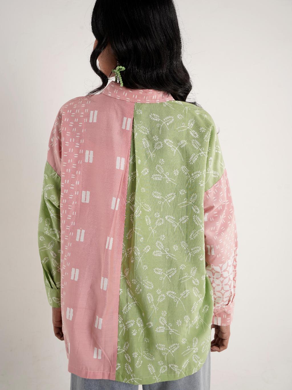 Batik ENOM - Blus Ziya - Batik Cap Bahan Katun - Atasan Batik Wanita - Patchwork Menawan Series