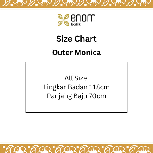 Batik ENOM - Outer Monica & Kemeja Dewin - Batik Cap Bahan Katun -  Baju Batik Wanita Modern - Kemeja Batik Pria Lengan Pendek - Luminara Series