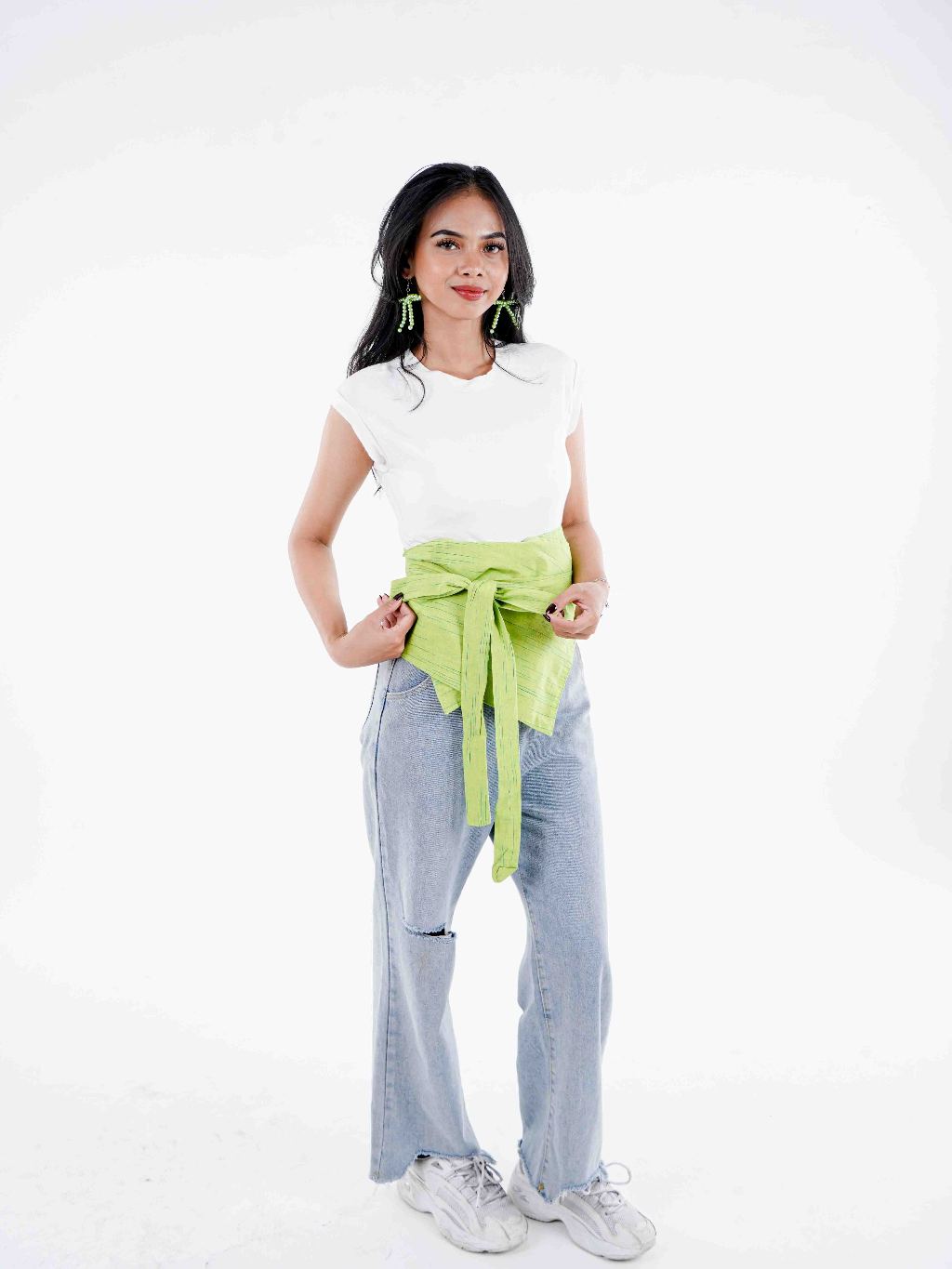 Batik ENOM - Obi Melani & Sivan - Batik Cap Bahan Katun - Rasa Tropical Series - Obi Belt Batik  - Obi Belt Modern