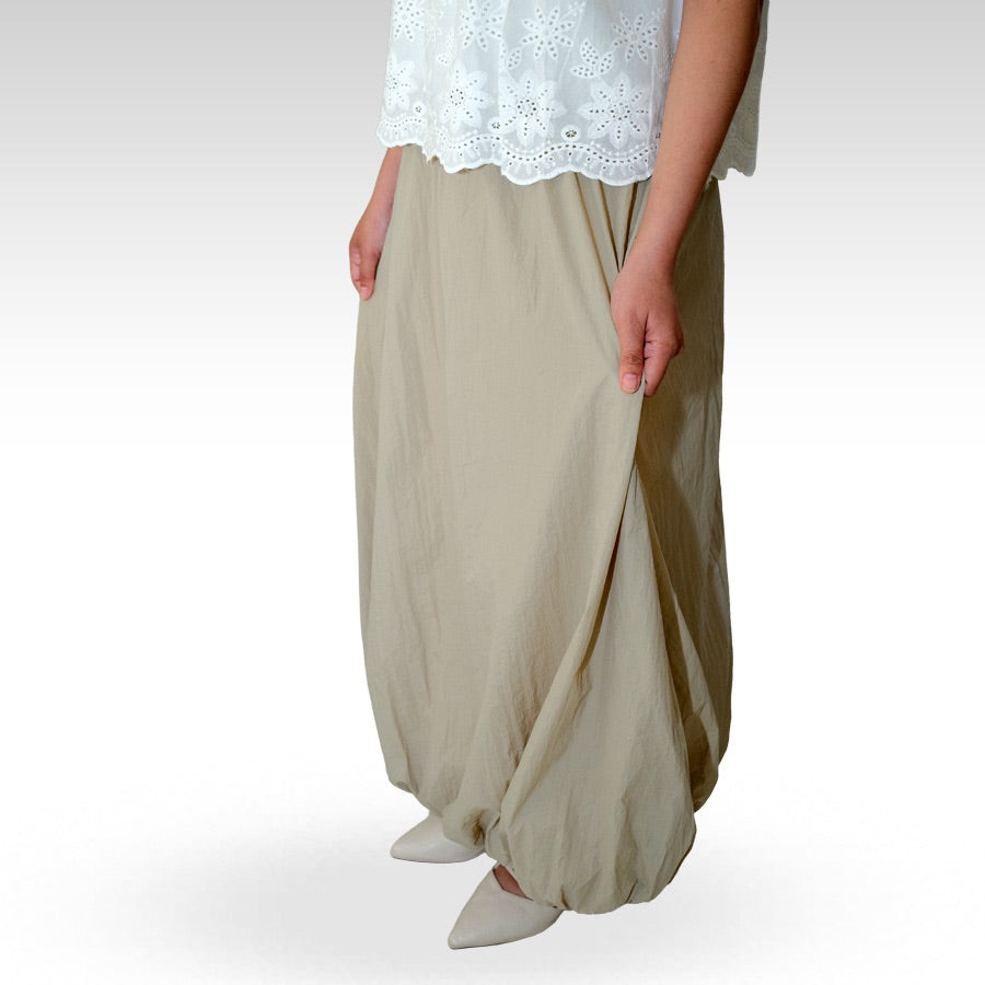 Ayara — Rok Balon Panjang Full Furing – Batik ENOM