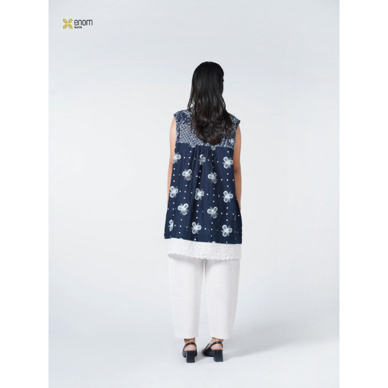 Batik ENOM - Blouse GAUNG SERAYA / Noura - Blouse Batik Cap Premium Baju Hari Raya Outer Atasan