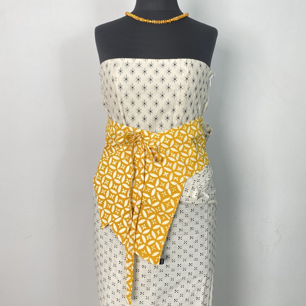 Batik ENOM - Obi Belt Dini  - Batik Cap Bahan Katun - Pijar Series - Obi Belt Batik  - Obi Belt Modern