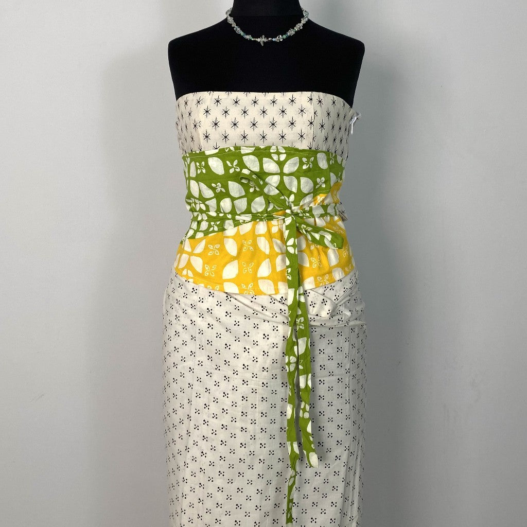 Batik ENOM - Oliv & Mia Batik Cap Bahan Katun - Obi Belt Batik  - Obi Belt Modern Saujana Series