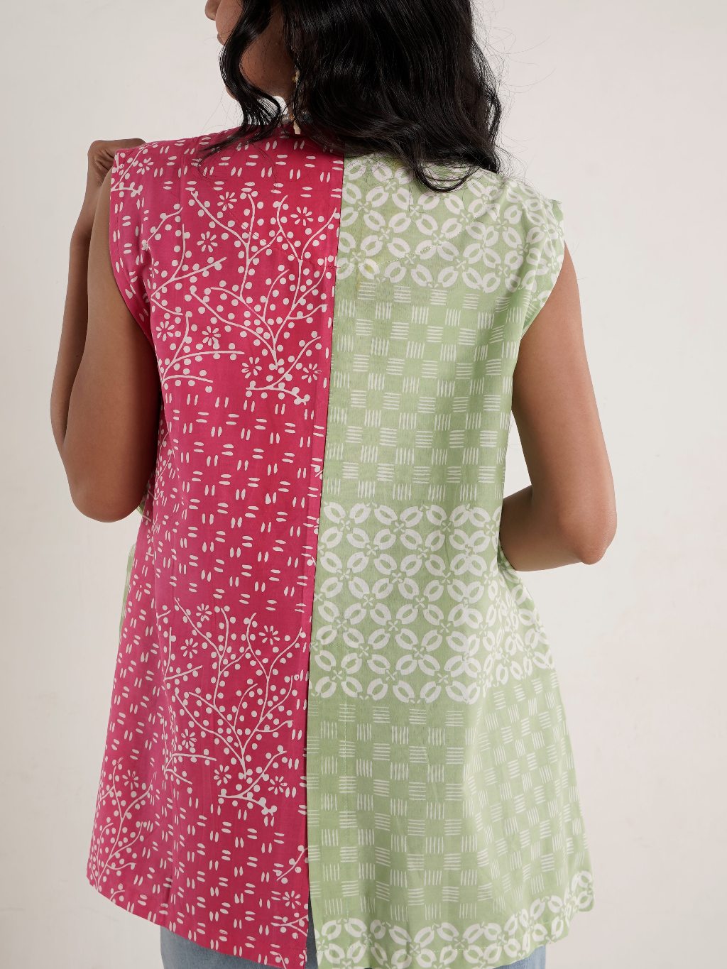 Batik ENOM - Outer Jena - Sheila - Batik Cap Bahan Katun - Outer Batik - Batik Wanita Modern - Patchwork Menawan Series
