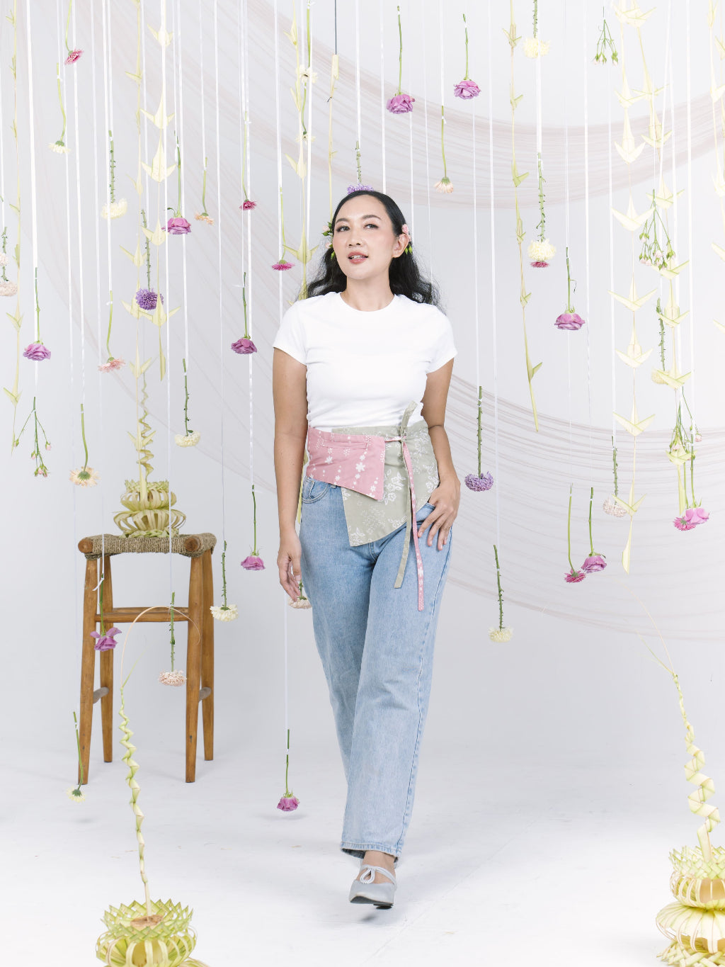 Batik ENOM - Aida & Nami - Batik Cap Bahan Katun - Obi Belt Batik  - Obi Belt Modern - Labuh Series