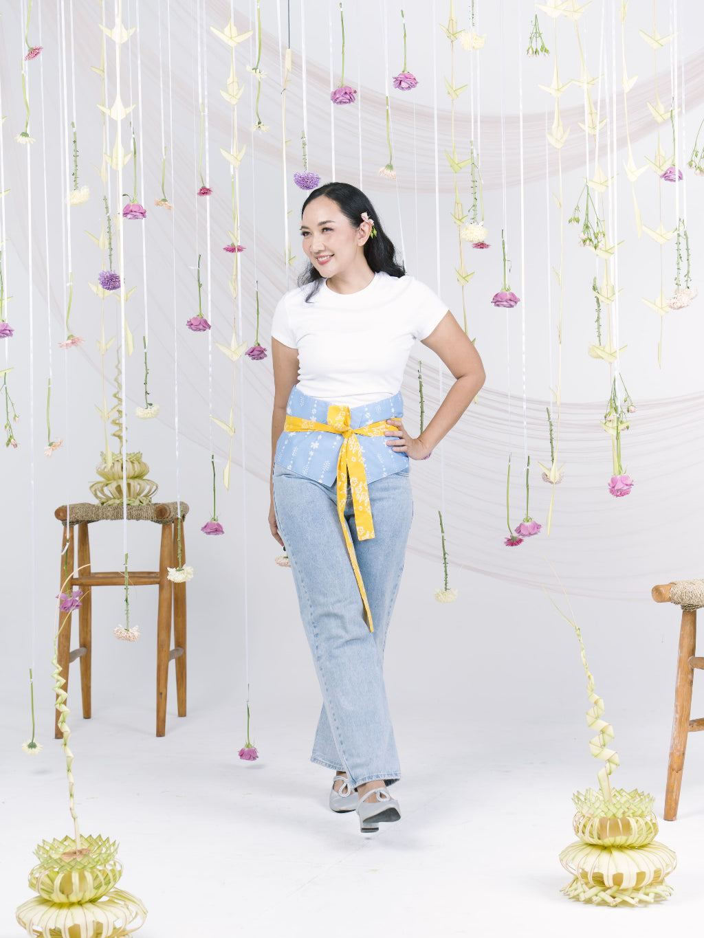 Batik ENOM - Aida & Nami - Batik Cap Bahan Katun - Obi Belt Batik  - Obi Belt Modern - Labuh Series