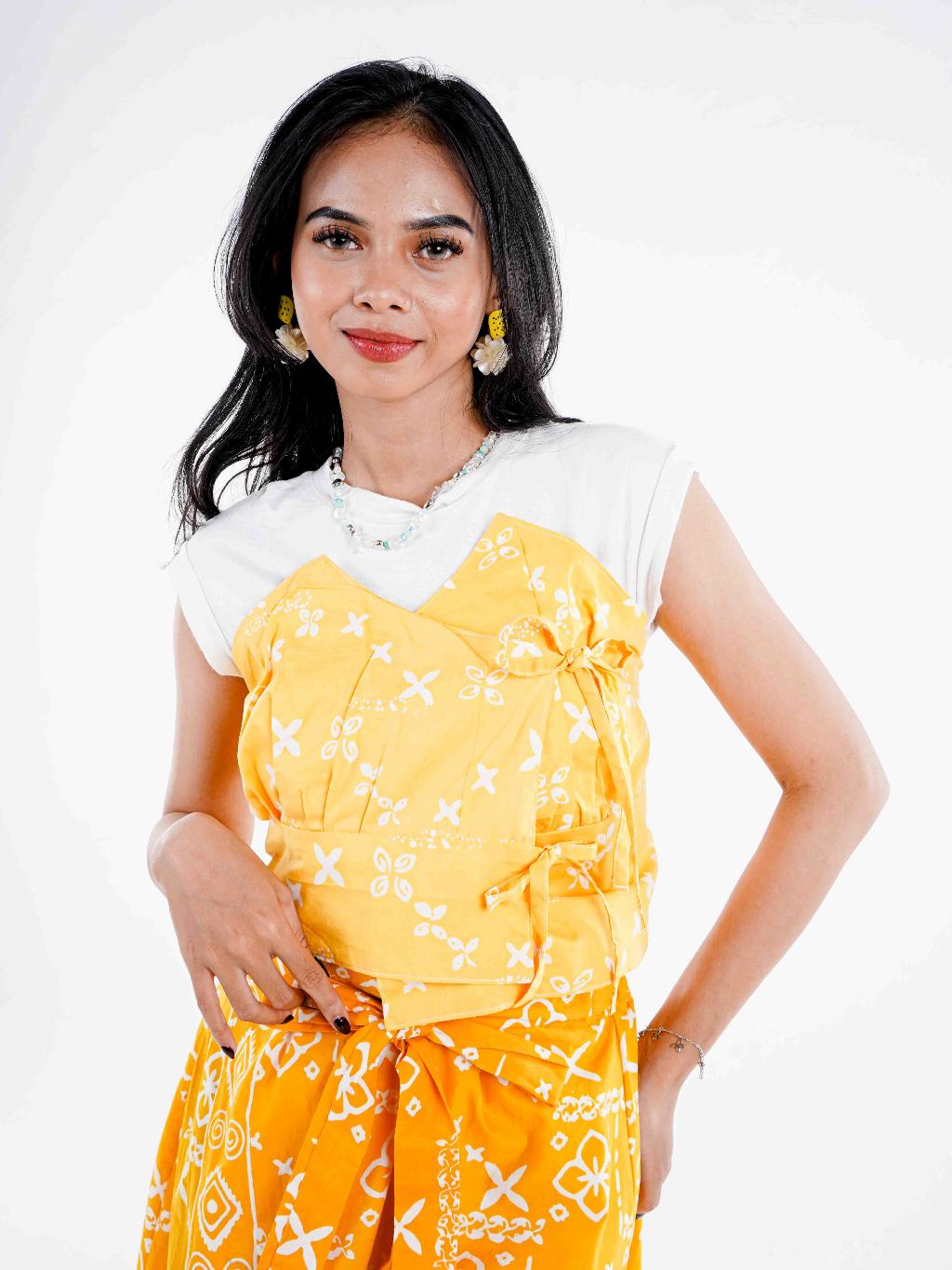 Batik ENOM - Blus Hanna & Rok Vara - Atasan batik wanita - Rok Pendek Bahan Katun