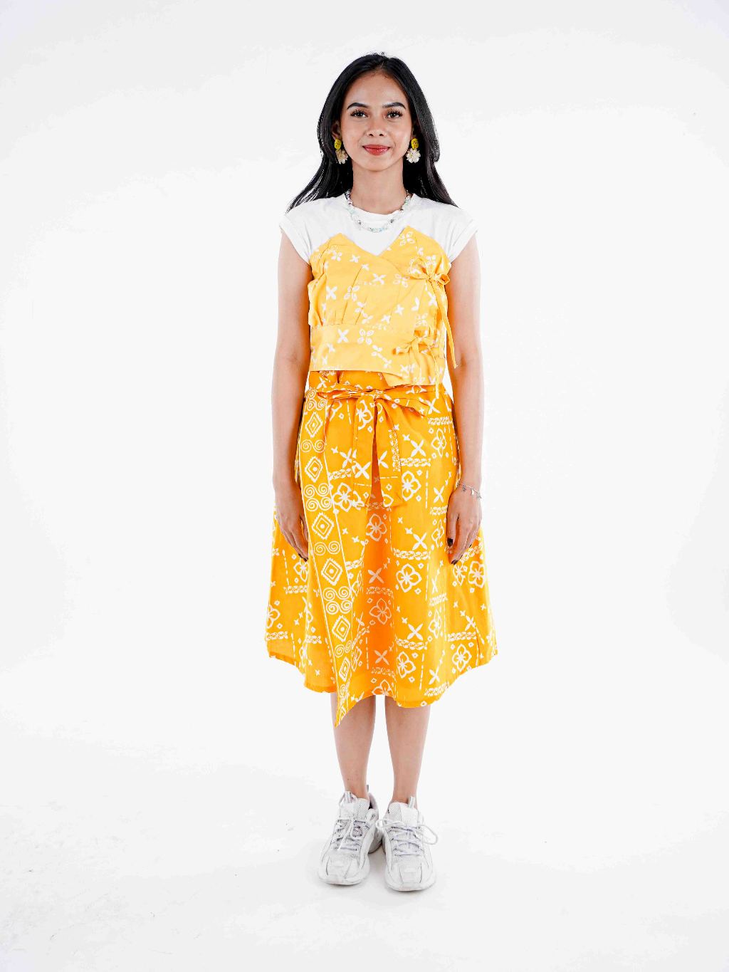 Batik ENOM - Blus Hanna & Rok Vara - Atasan batik wanita - Rok Pendek Bahan Katun