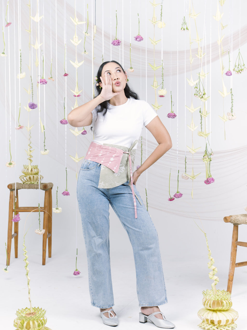 Batik ENOM - Aida & Nami - Batik Cap Bahan Katun - Obi Belt Batik  - Obi Belt Modern - Labuh Series