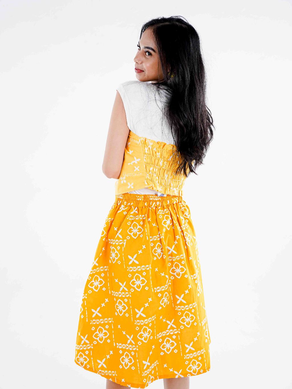 Batik ENOM - Blus Hanna & Rok Vara - Atasan batik wanita - Rok Pendek Bahan Katun