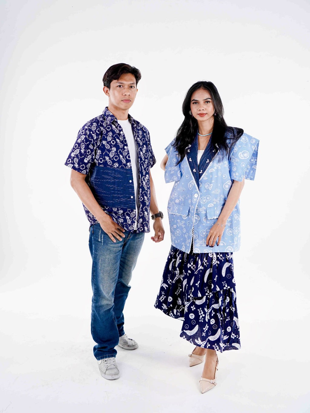 Batik ENOM - Outer Nadia & Rok Dannia - Batik Cap Bahan Katun - Outer Batik Wanita Modern - Rasa Tropical Series