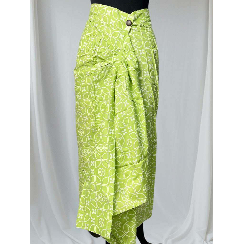 Batik ENOM - Wiru Skirt - Batik Cap Bahan Katun - Rok Lilit Batik Cap Motif Modern - Nirankara Series