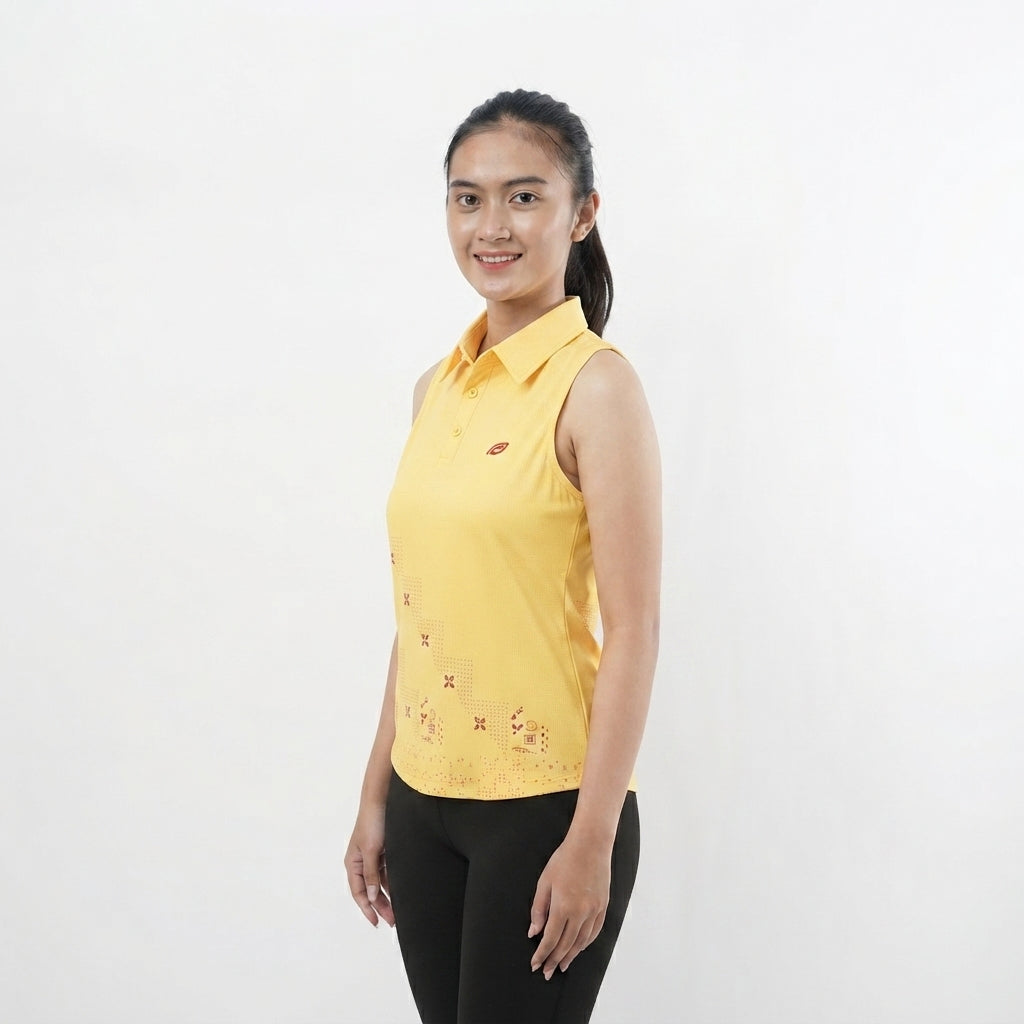 Raga ENOM - Jersey Wanita Polo Sleeveless / Jersey Batik Wanita Premium Printed