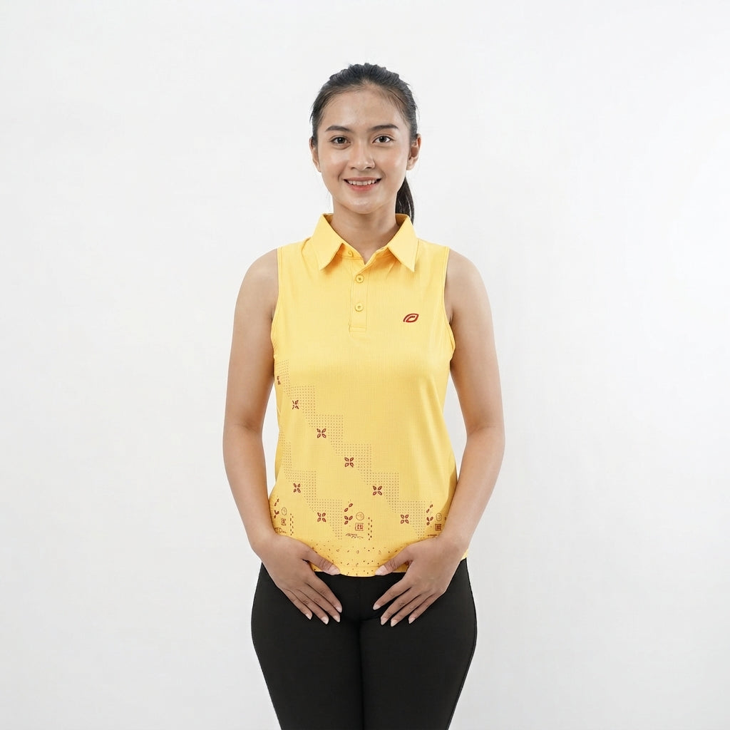Raga ENOM - Jersey Wanita Polo Sleeveless / Jersey Batik Wanita Premium Printed