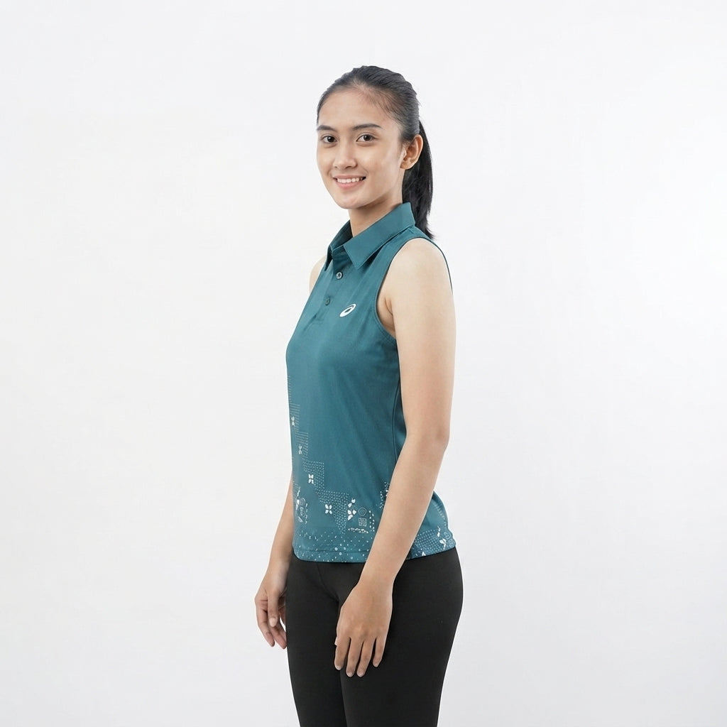 Raga ENOM - Jersey Wanita Polo Sleeveless / Jersey Batik Wanita Premium Printed