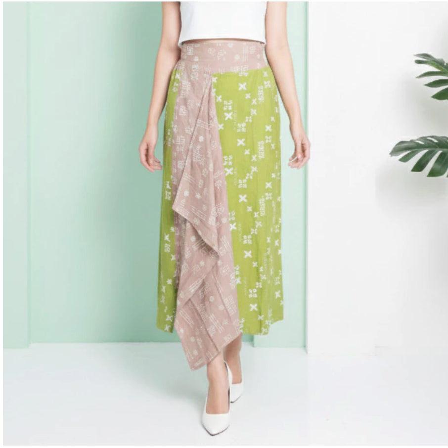 Batik ENOM - Rok Merida & Shinta / Rok Lilit Batik Cap Motif Modern Premium