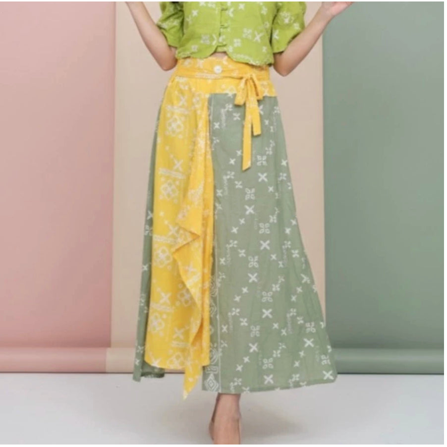 Batik ENOM - Rok Merida & Shinta / Rok Lilit Batik Cap Motif Modern Premium