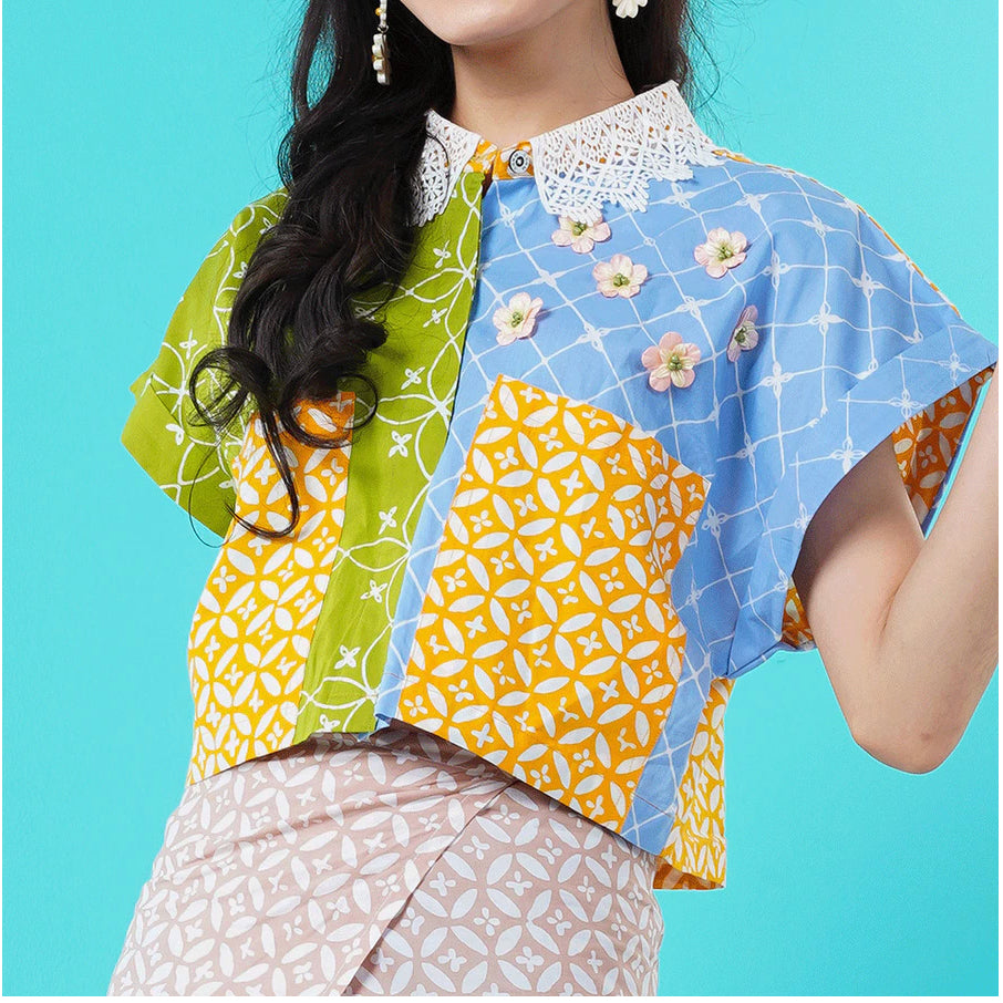 Arumi, Sines & Vira | Set Blouse dan Celana Kulot Batik Wanita | Pijar
