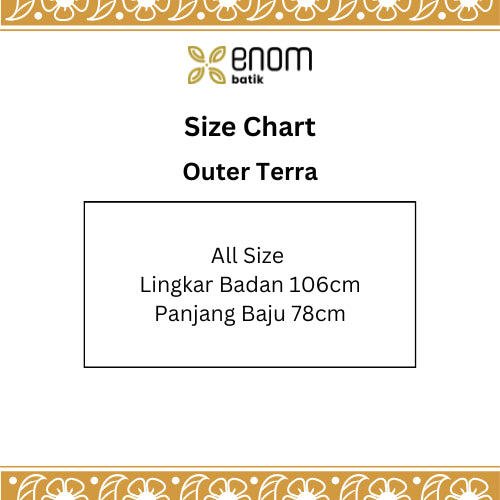 Batik ENOM - Outer Ardhan - Outer Terra - Blouse Lumora Batik Cap Bahan Katun - Outer Wanita Lengan Pendek - Rona Bumi Series