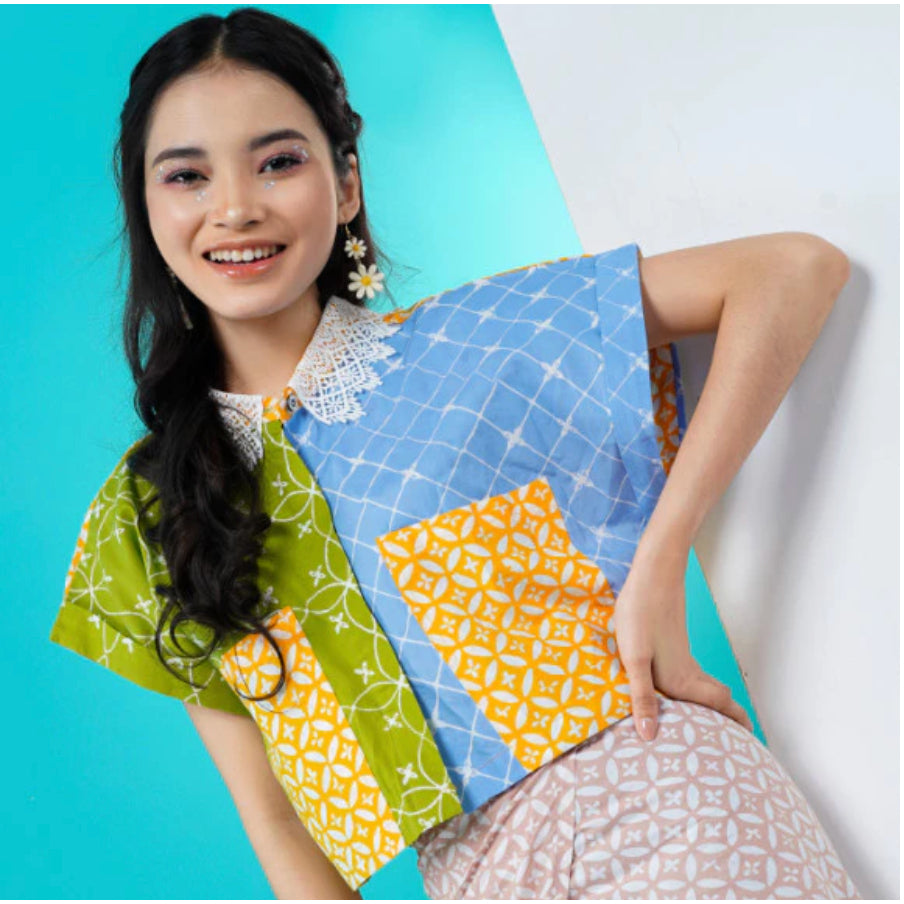 Arumi, Sines & Vira | Set Blouse dan Celana Kulot Batik Wanita | Pijar