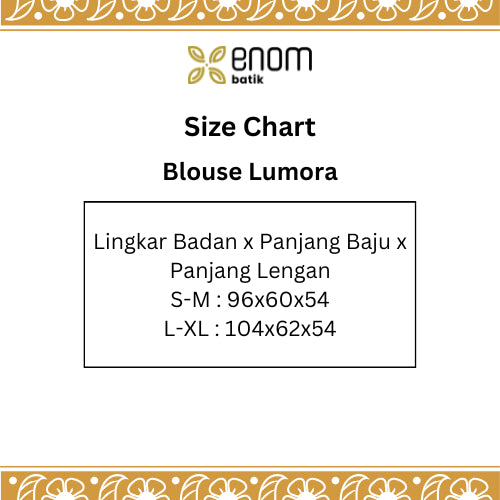Batik ENOM - Outer Ardhan - Outer Terra - Blouse Lumora Batik Cap Bahan Katun - Outer Wanita Lengan Pendek - Rona Bumi Series