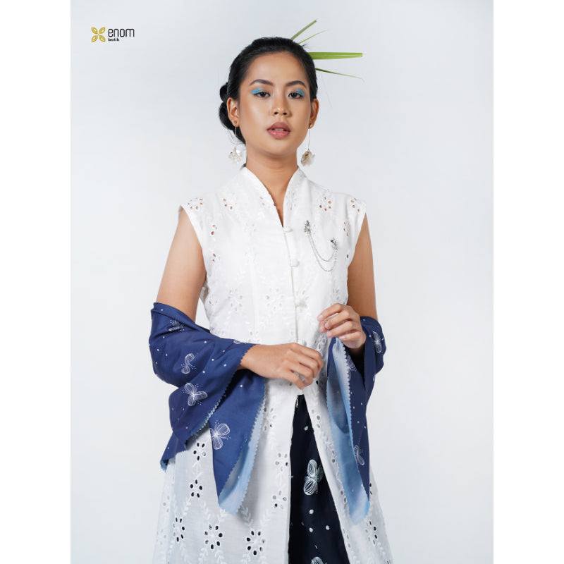 Batik ENOM - Tunik  GAUNG SERAYA / Rania - Dress Lebaran Batik Premium Outer Panjang Wanita Batik Cap Hari Raya