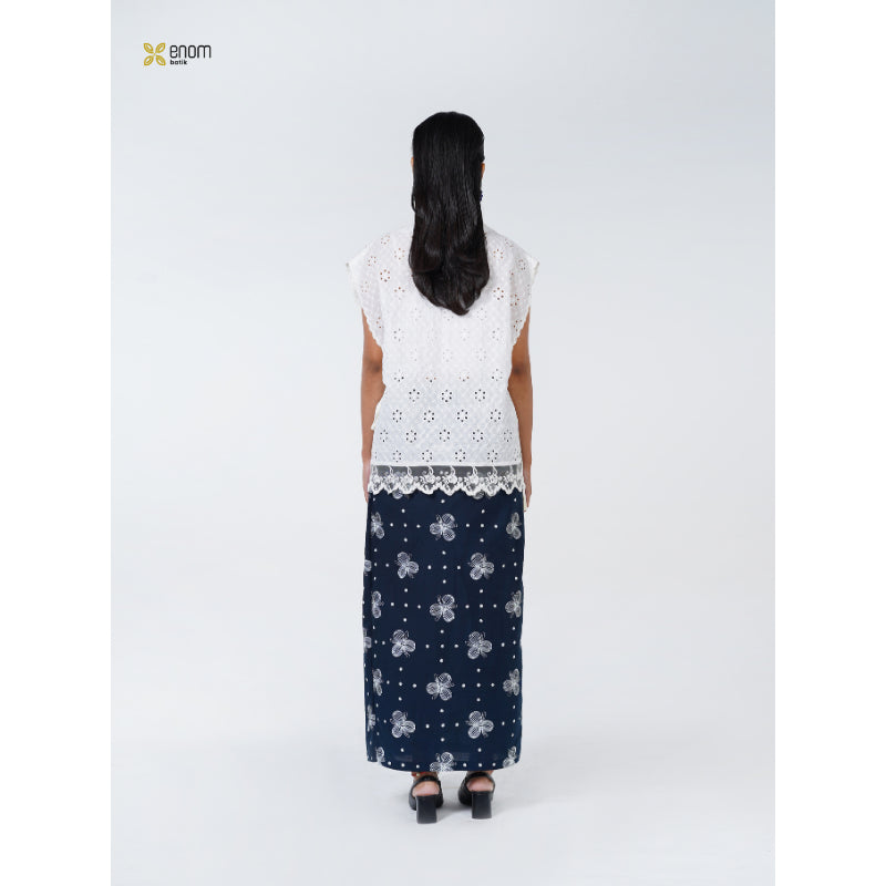 Batik ENOM - Blouse GAUNG SERAYA / Rhea - Blouse Batik Cap Premium Baju Hari Raya Outer Atasan