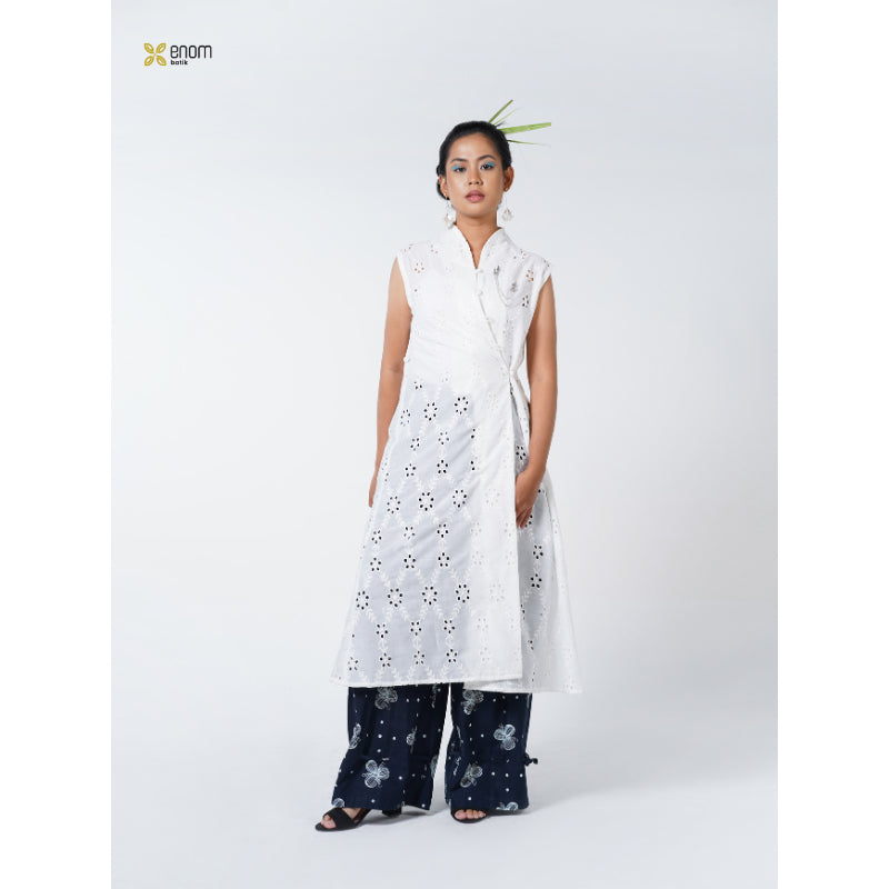 Batik ENOM - Tunik  GAUNG SERAYA / Rania - Dress Lebaran Batik Premium Outer Panjang Wanita Batik Cap Hari Raya
