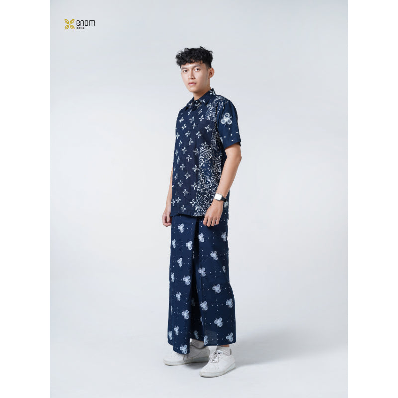 Batik ENOM - Kemeja GAUNG SERAYA / Malik - Kemeja Pria Hari Raya Batik Cap Katun