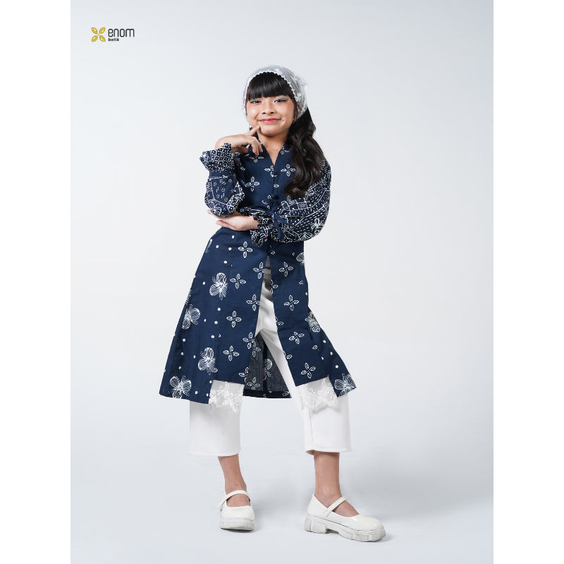 Batik ENOM - GAUNG SERAYA Mira / Kids Serries  - Busana Anak Perempuan Batik Cap Bahan Katun