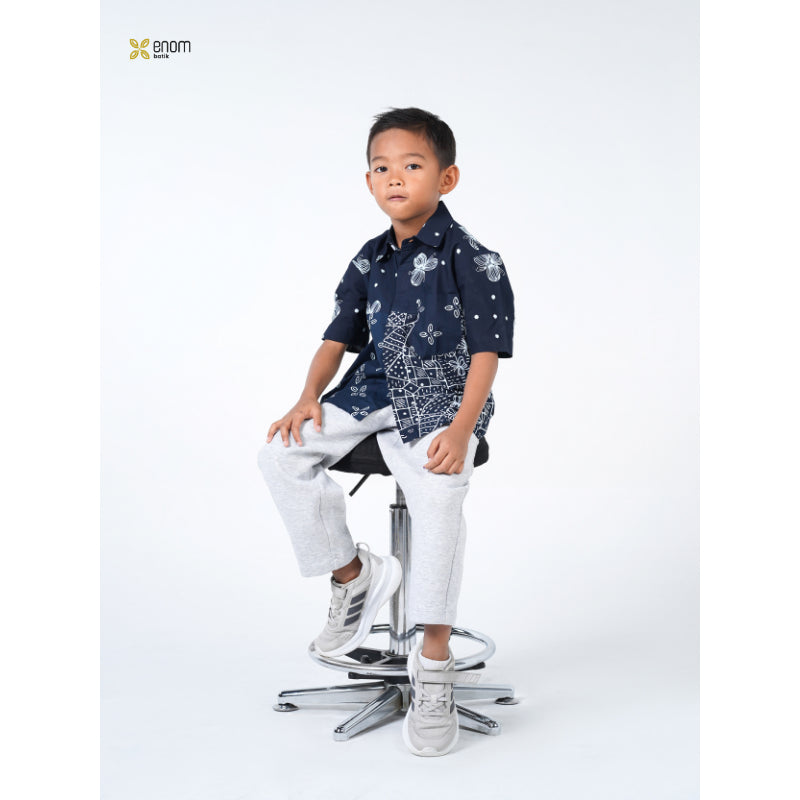 Batik ENOM - GAUNG SERAYA Zaky / Kids Serries  - Busana Anak Laki Laki Batik Cap Bahan Katun