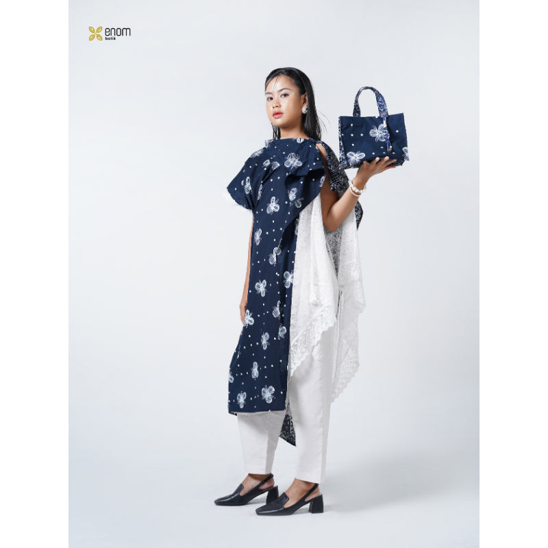 Batik ENOM - Tunik  GAUNG SERAYA / Ayana - Dress Lebaran Batik Premium Batik Cap Baju Hari Raya