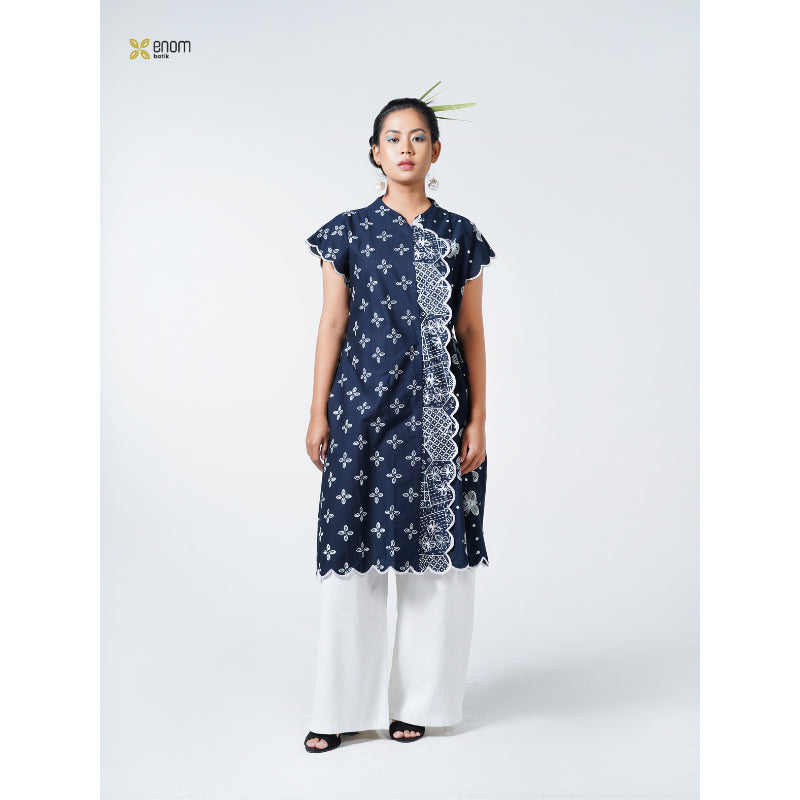 Batik ENOM - Tunik  GAUNG SERAYA / Ameera - Dress Lebaran Batik Premium Batik Cap Baju Hari Raya
