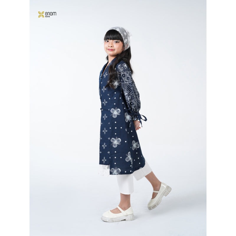 Batik ENOM - GAUNG SERAYA Mira / Kids Serries  - Busana Anak Perempuan Batik Cap Bahan Katun