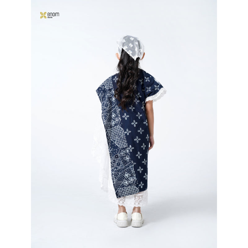 Batik ENOM - GAUNG SERAYA Nadira / Kids Serries  - Busana Anak Perempuan Batik Cap Bahan Katun