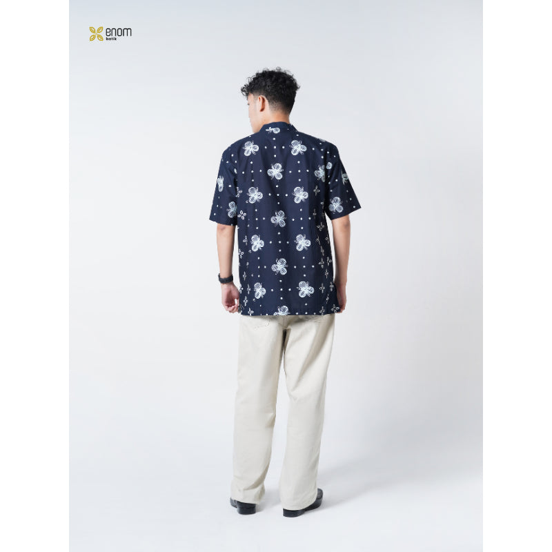 Batik ENOM - Kemeja GAUNG SERAYA / Khalif - Kemeja Pria Hari Raya Batik Cap Katun
