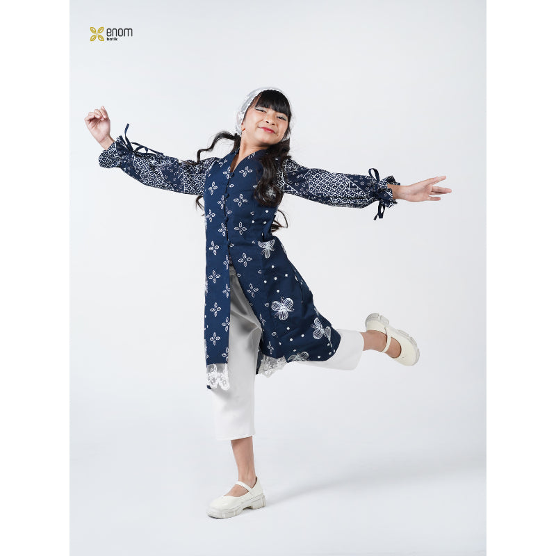 Batik ENOM - GAUNG SERAYA Mira / Kids Serries  - Busana Anak Perempuan Batik Cap Bahan Katun
