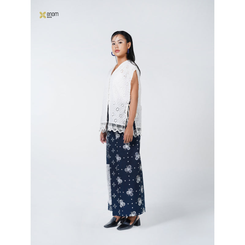 Batik ENOM - Blouse GAUNG SERAYA / Rhea - Blouse Batik Cap Premium Baju Hari Raya Outer Atasan