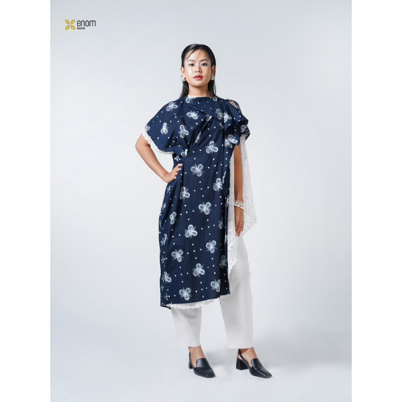Batik ENOM - Tunik  GAUNG SERAYA / Elina - Dress Lebaran Batik Premium Batik Cap Baju Hari Raya
