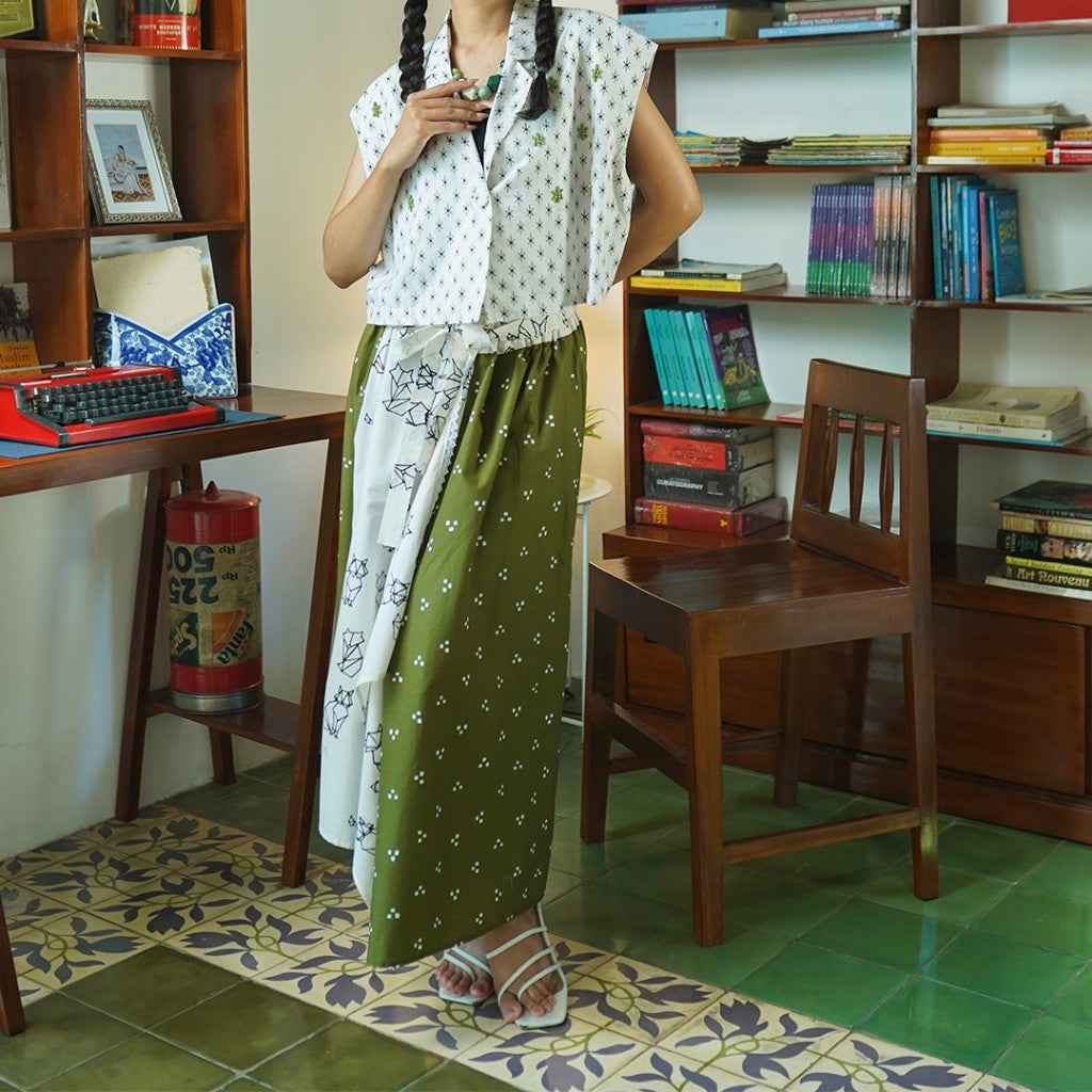 Batik ENOM - Rok Merida & Shinta / Rok Lilit Batik Cap Motif Modern Premium