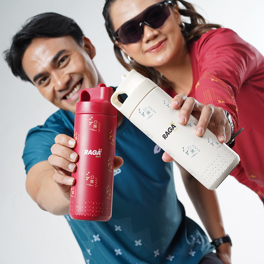 RAGA ENOM - Merchandise Tumbler Red Yellow Enom Raga Stainless Steel