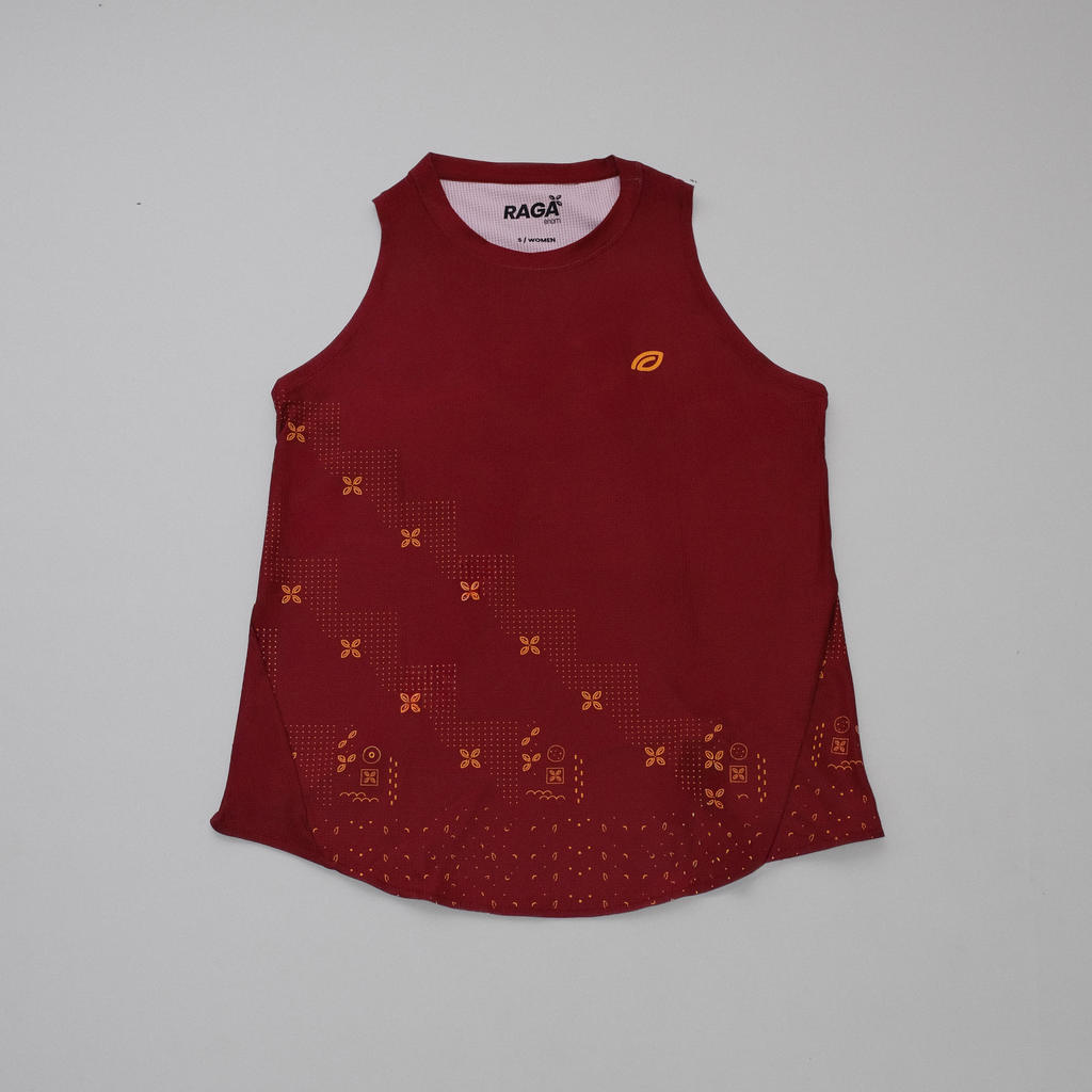 Raga Enom from Batik Enom - Women's Sleeveless Polo | Raga Enom Women's Sleeveless Polo Shirt Wanita Casual Premium