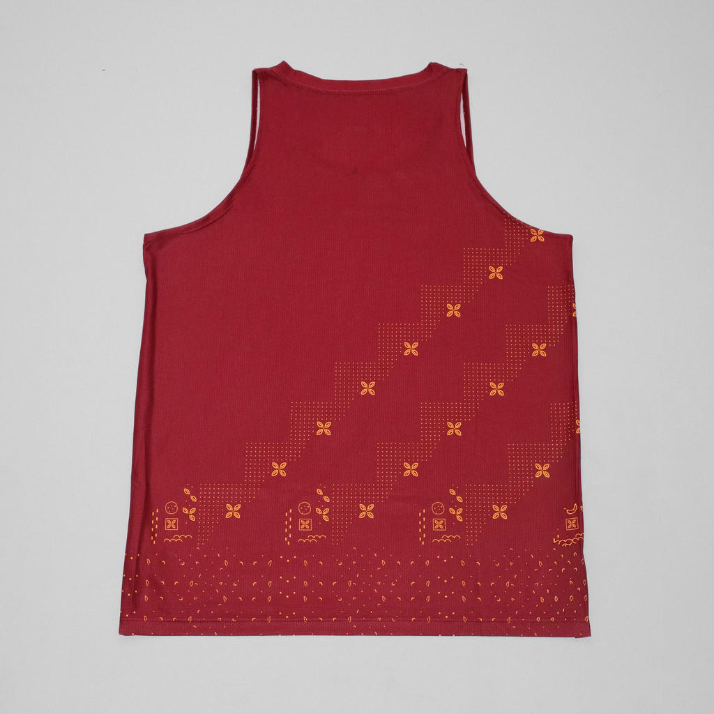 Raga Enom from Batik Enom - Men's Sleeveless Jersey | Singlet Batik Pria Lengan Pendek Premium